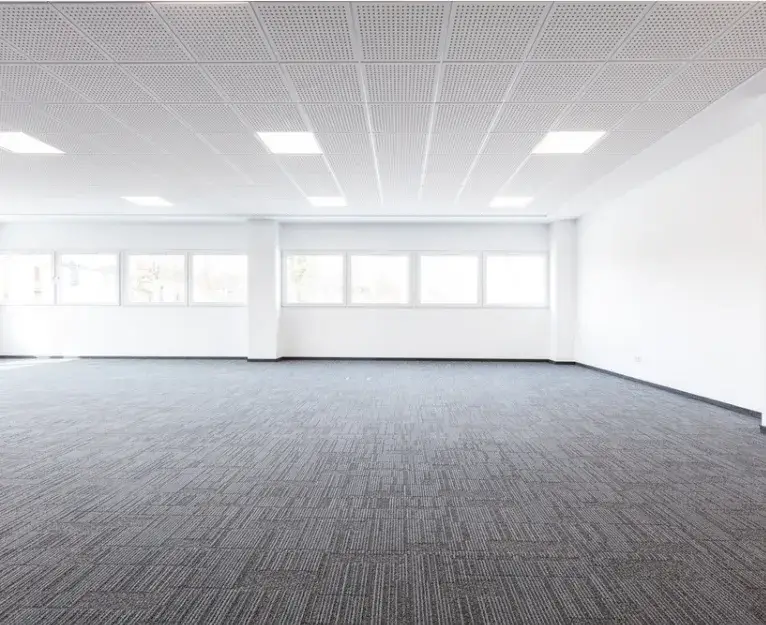 Clean commercial carpet flooring after industrial cleaning in Washington D.C.