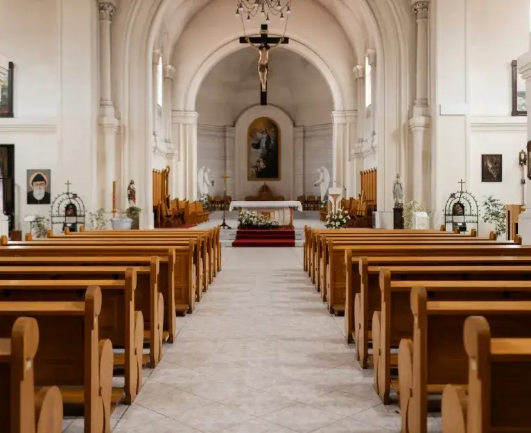 Clean and welcoming church interior maintained by commercial cleaning in Washington D.C.