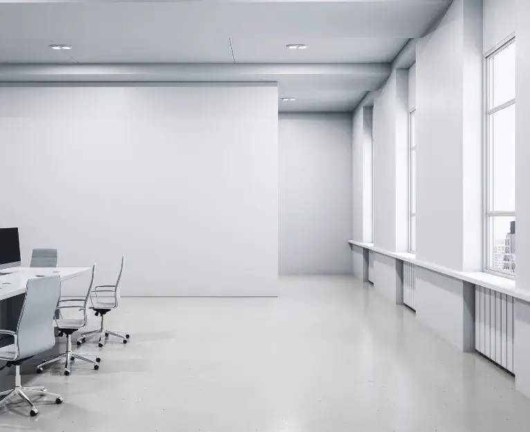 Newly built interior cleaned after construction by commercial cleaners in Washington D.C.