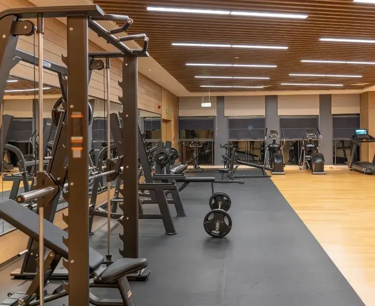 Clean and sanitized fitness center after commercial cleaning in Washington D.C.