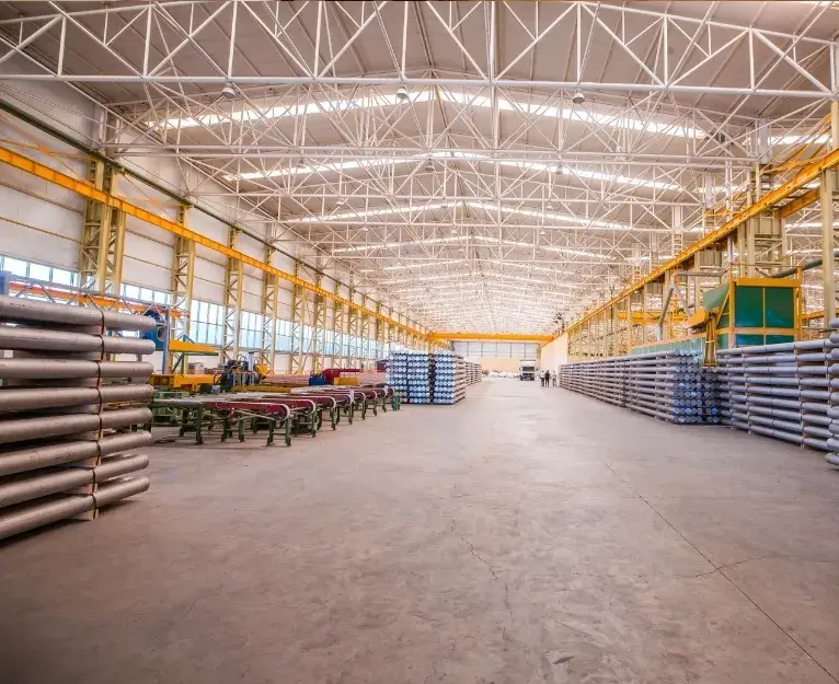 Large industrial warehouse after professional commercial cleaning in Washington D.C.