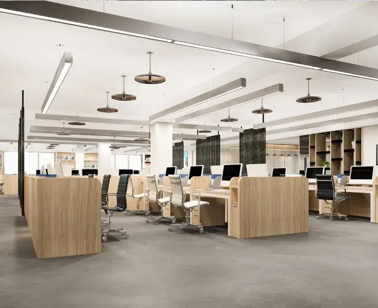 Bright modern office after professional commercial cleaning in Washington D.C.